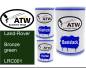 Preview: Land-Rover, Bronze green, LRC001: 500ml Lackdose + 500ml Klarlack + 250ml Härter - Set, von ATW Autoteile West.
